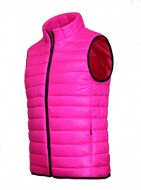 VM001 multicolor down vest is designed and made. The down vest factory is polished and silky for 29 days, and the price of 100% polyester down jacket is warm in winter and winter back view